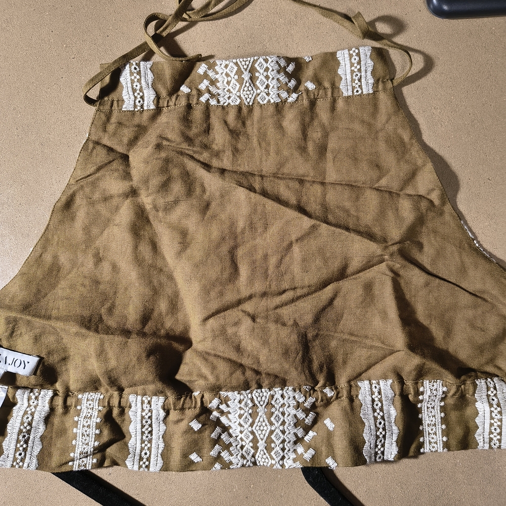 Shona Joy Striped Brown and White Halter Top - Picture 7 of 7